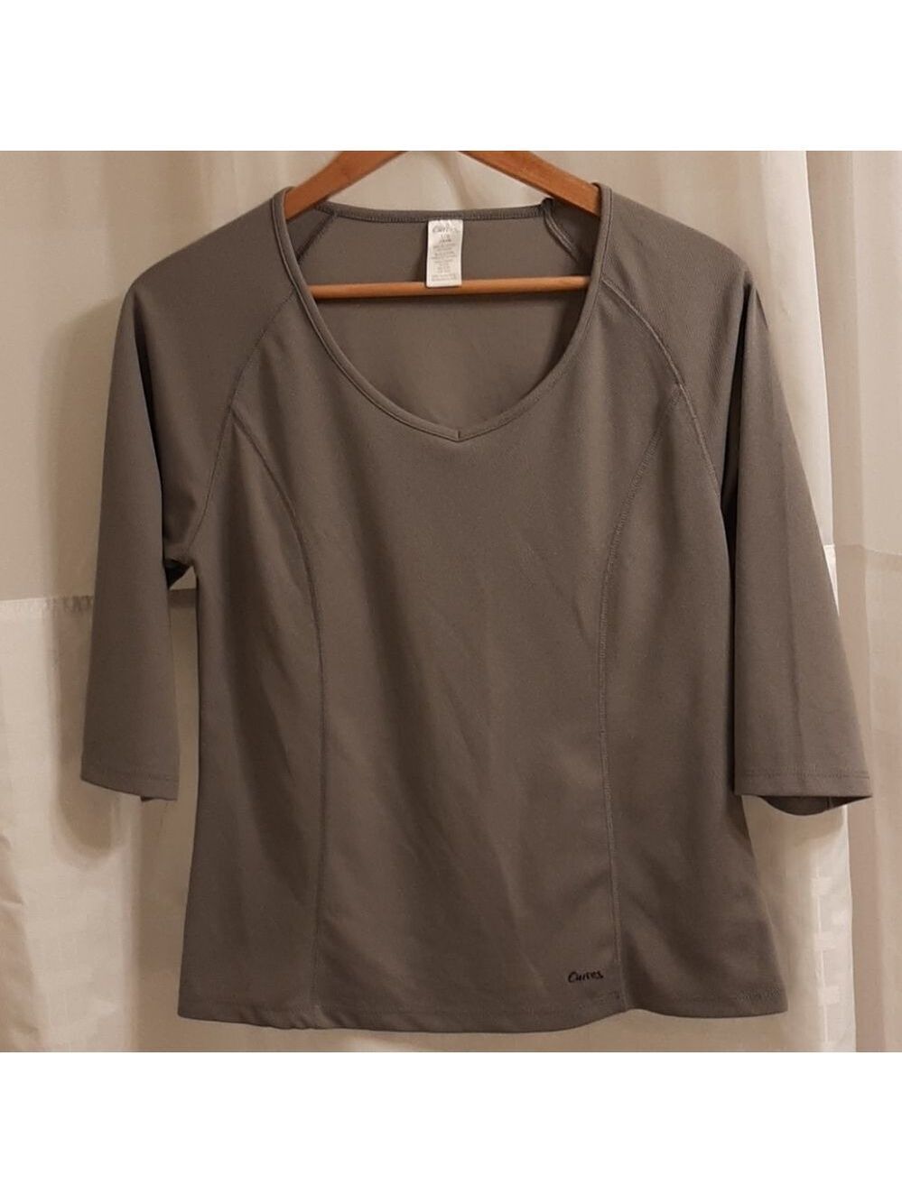 Curves Work Out Grey Top